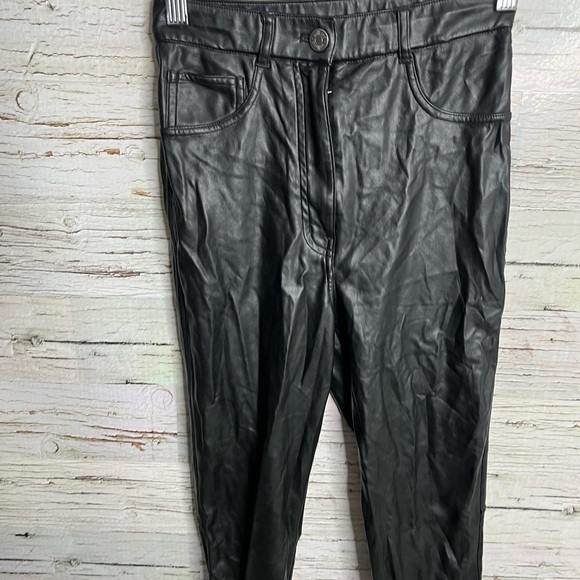 Aritzia wilfred free faux black leather pants size 00 - Picture 3 of 8